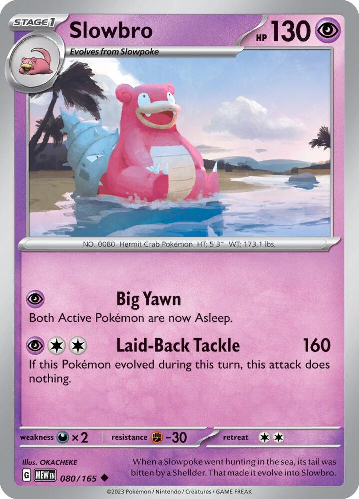 Pokemon Slowbro 80/165 151