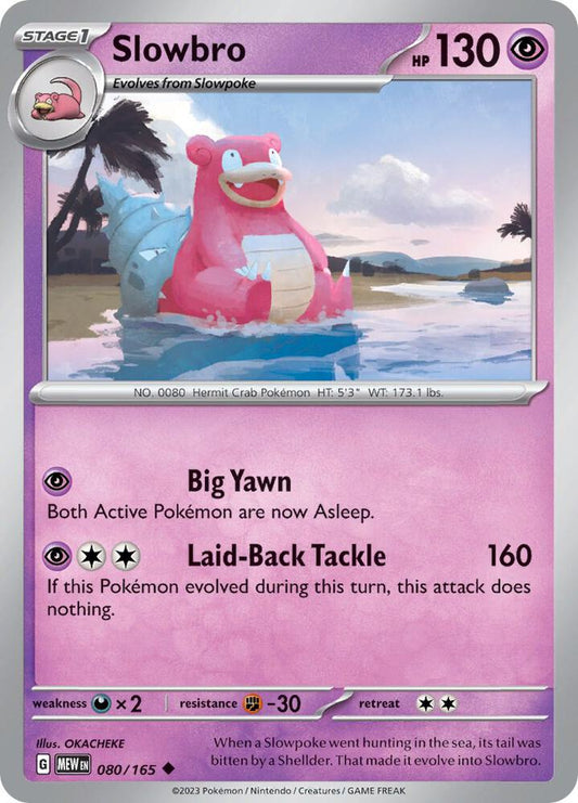Pokemon Slowbro 80/165 151