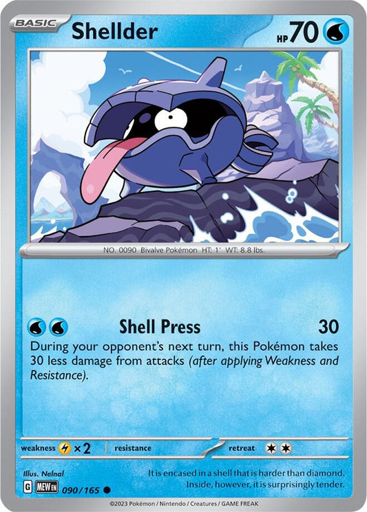 Pokemon Shellder 90/165 151