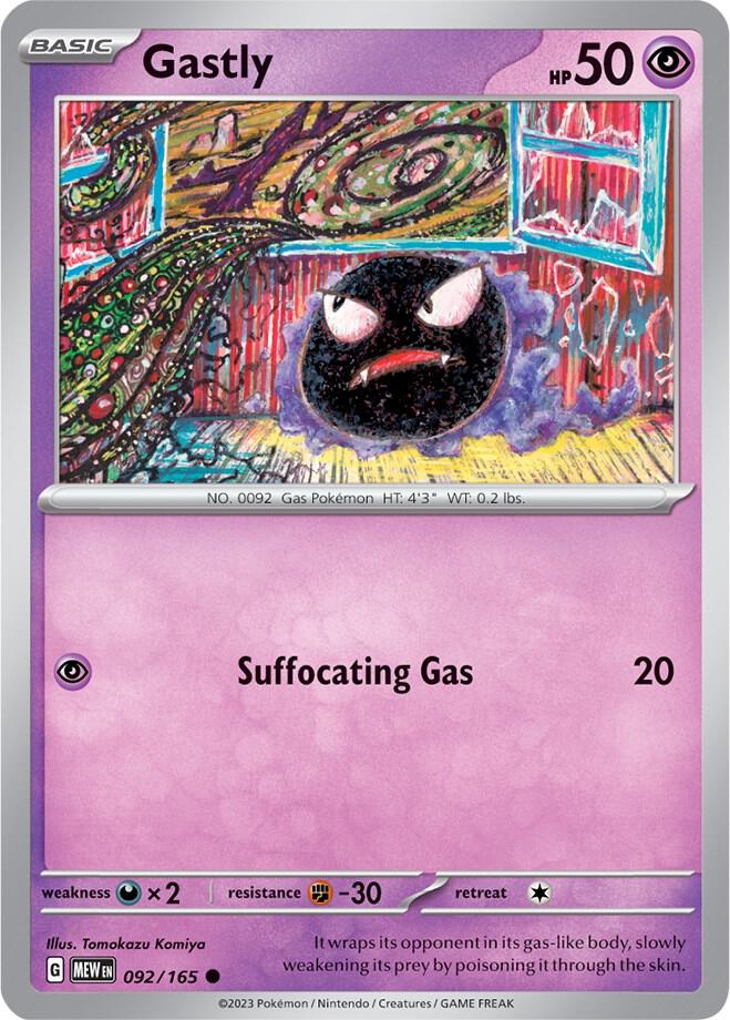 Pokemon Gastly 92/165 151