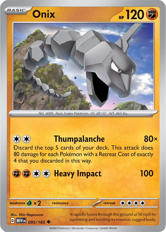 Pokemon Onix 95/165 151