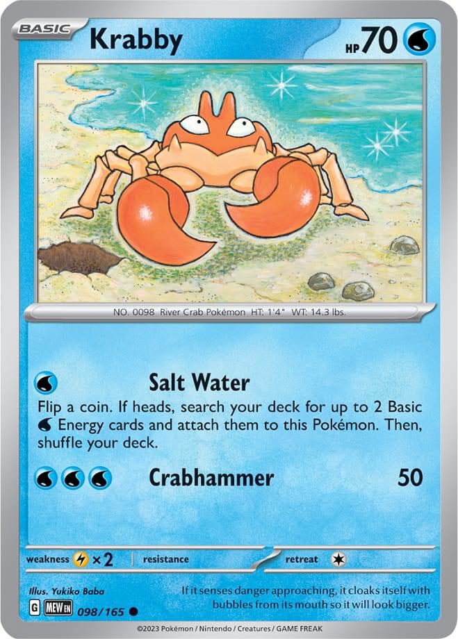 Pokemon Krabby 98/165 151