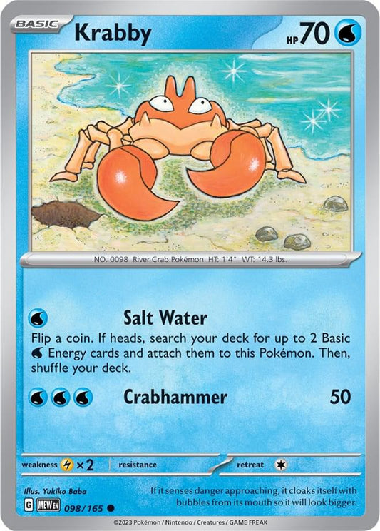 Pokemon Krabby 98/165 151