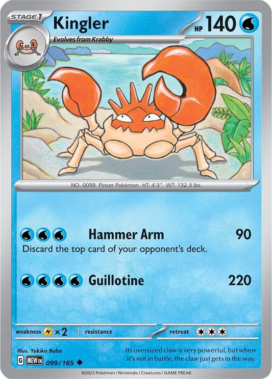 Pokemon Kingler 99/165 151