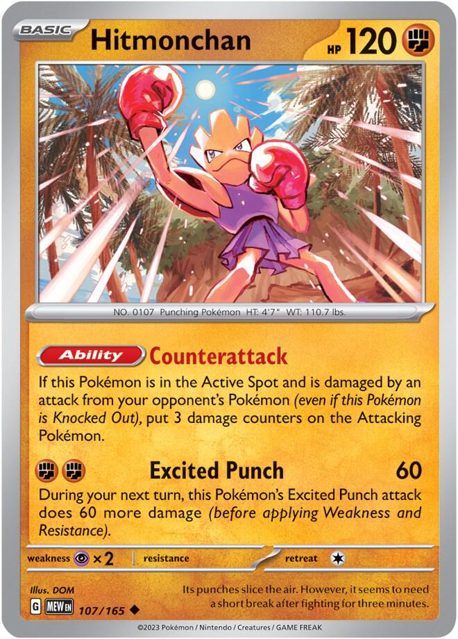 Pokemon Hitmonchan 107/165 151
