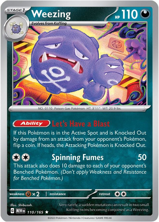 Pokemon Weezing 110/165 151