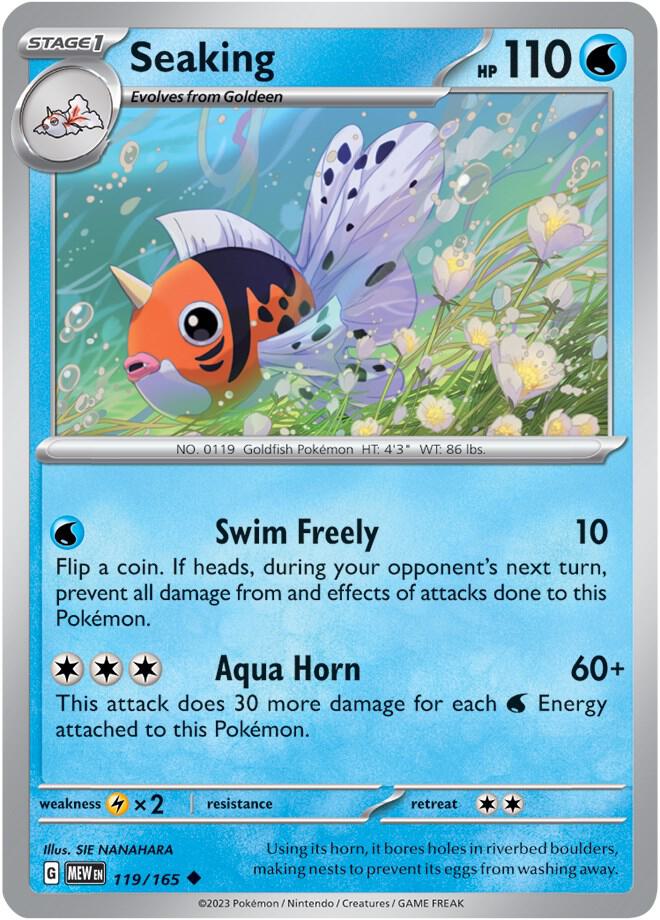 Pokemon Seaking 119/165 151