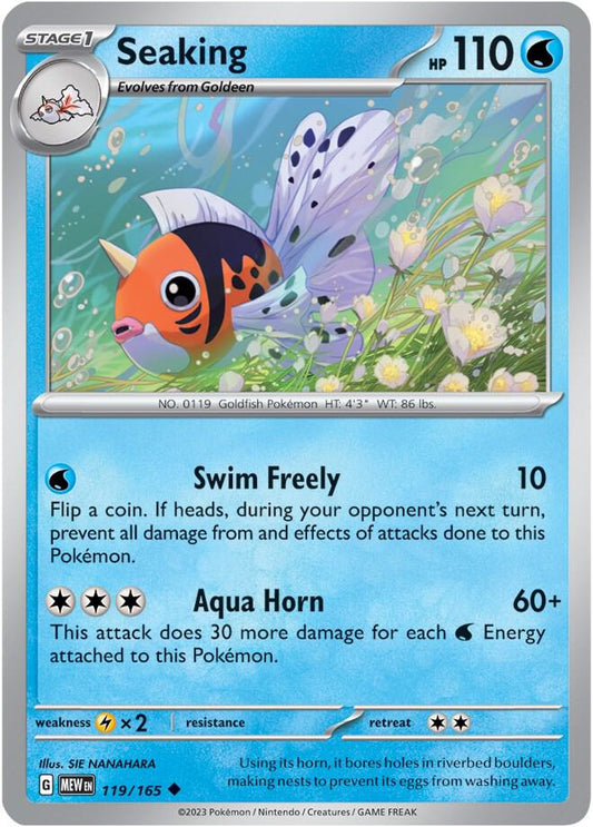 Pokemon Seaking 119/165 151