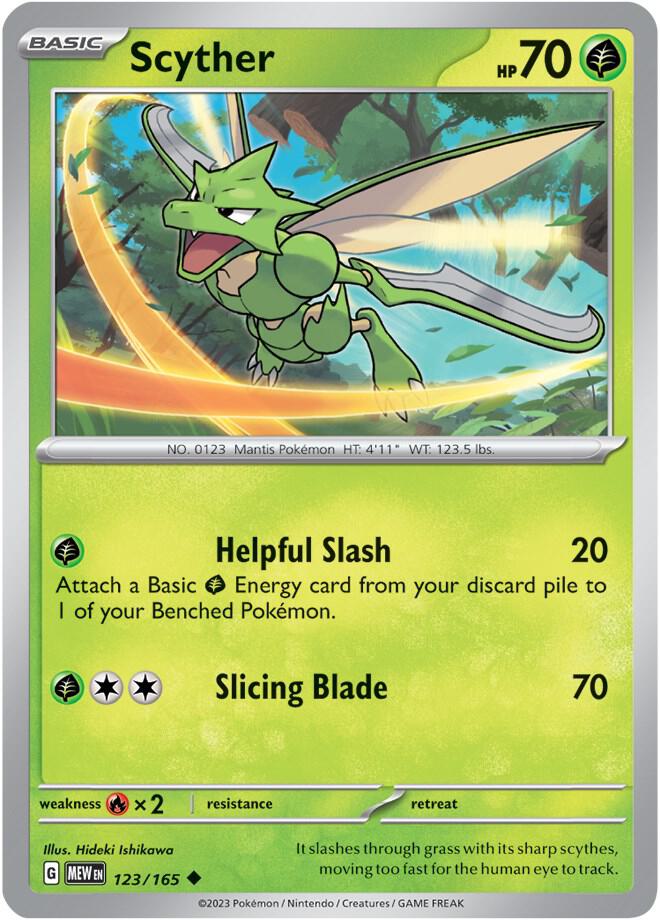 Pokemon Scyther 123/165 151
