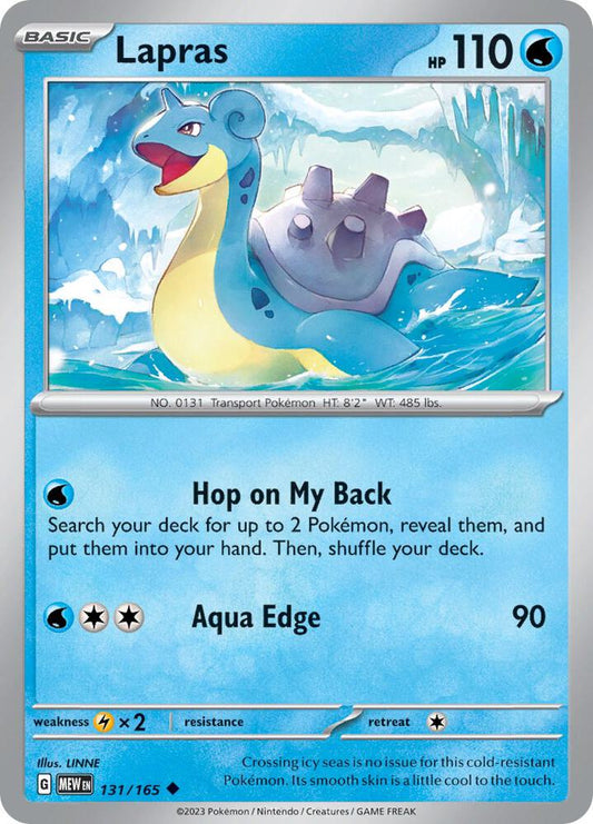 Pokemon Lapras 131/165 151