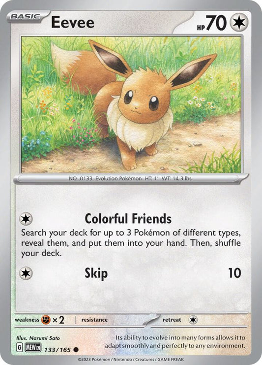 Pokemon Eevee 133/165 151