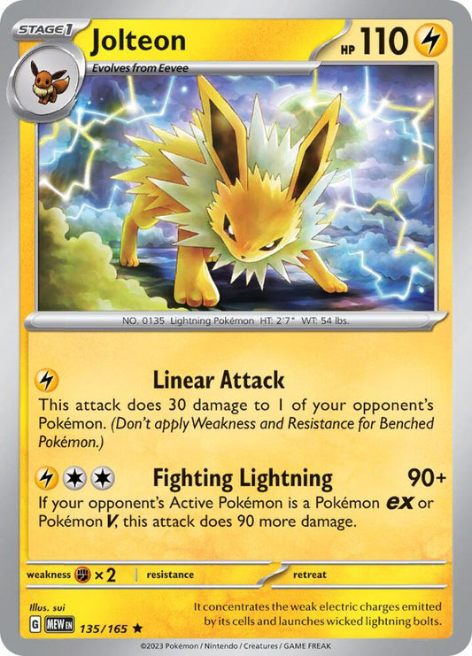 Pokemon Jolteon 135/165 151