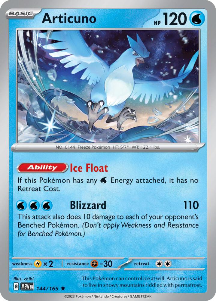 Pokemon Articuno 144/165 151