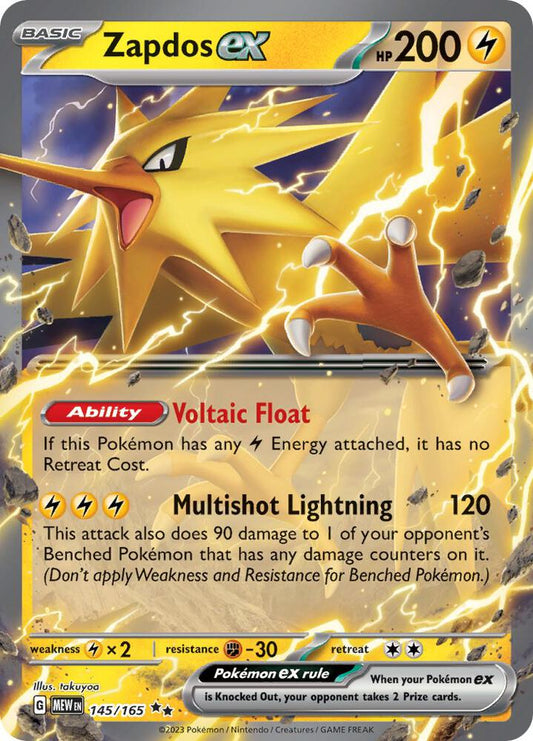 Pokemon Zapdos ex 145/165 151