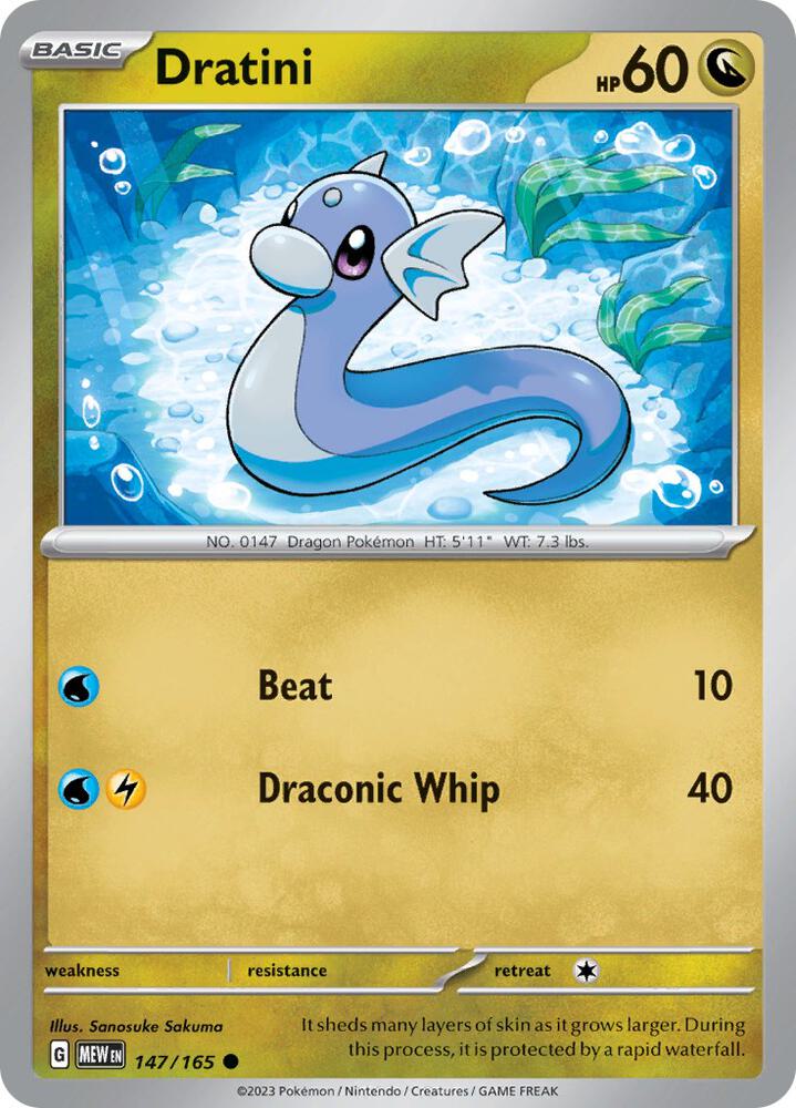 Pokemon Dratini 147/165 151
