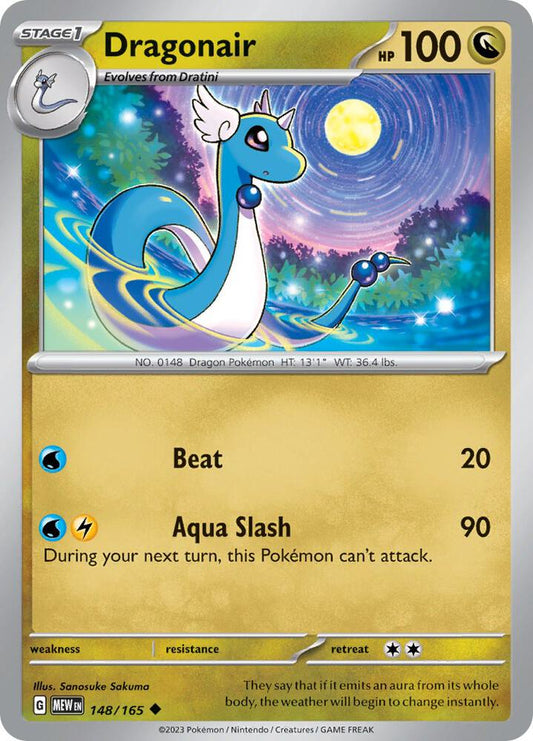 Pokemon Dragonair 148/165 151
