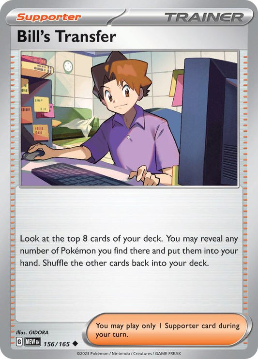 Pokemon Bill's Transfer 156/165 151