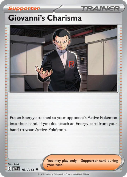 Pokemon Giovanni's Charisma 161/165 151