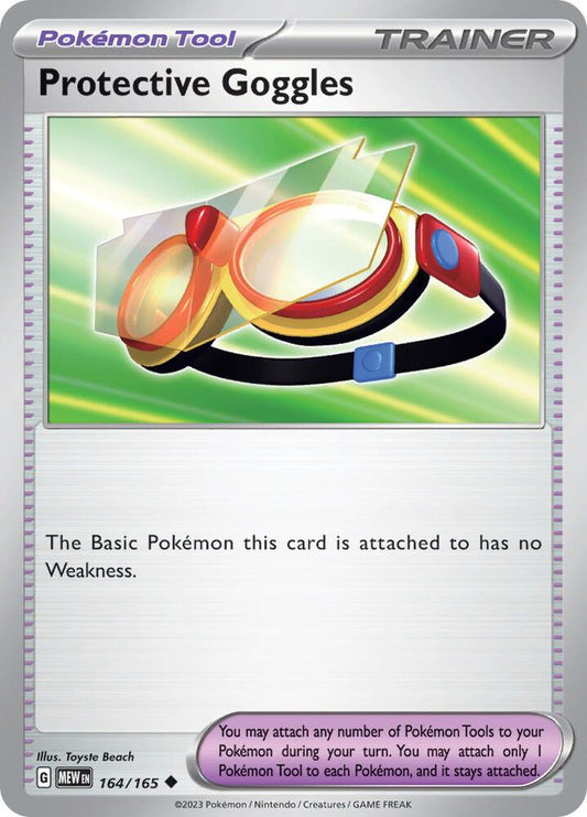 Pokemon Protective Goggles 164/165 151