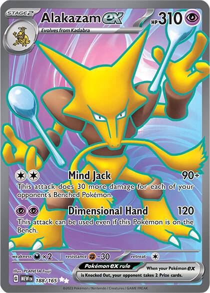 Pokemon Alakazam ex 188/165 151