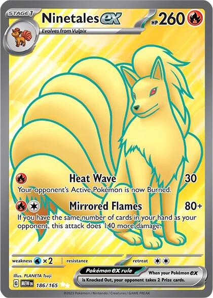Pokemon Ninetales ex 186/165 151