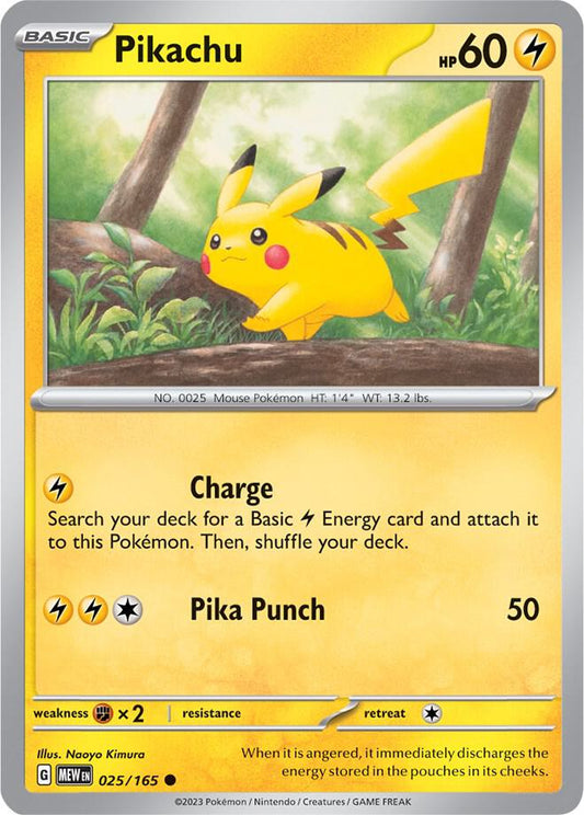 Pokemon Pikachu 25/165 151