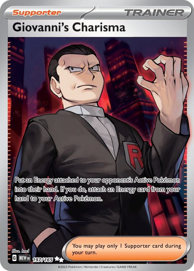 Pokemon Giovanni's Charisma 197/165 151