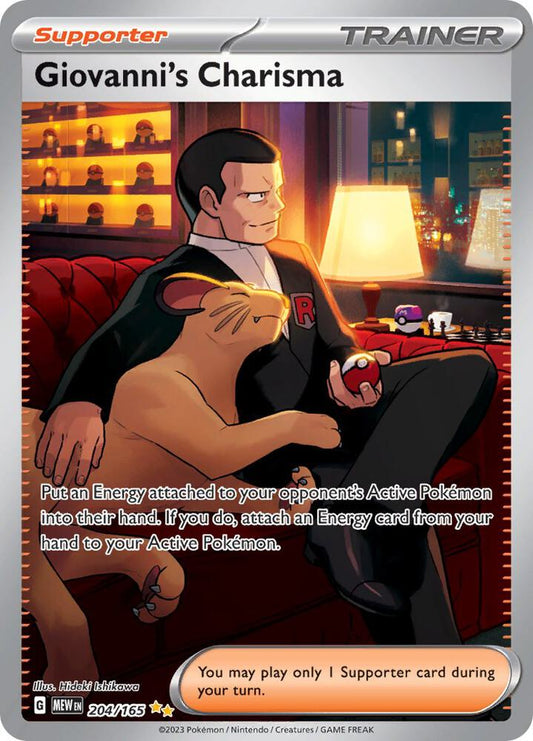 Pokemon Giovanni's Charisma 204/165 151