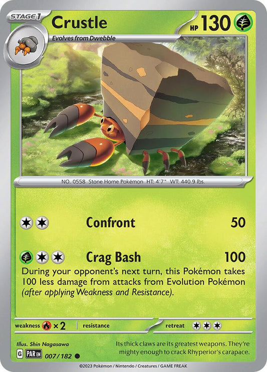 Pokemon Crustle 7/182 Paradox Rift