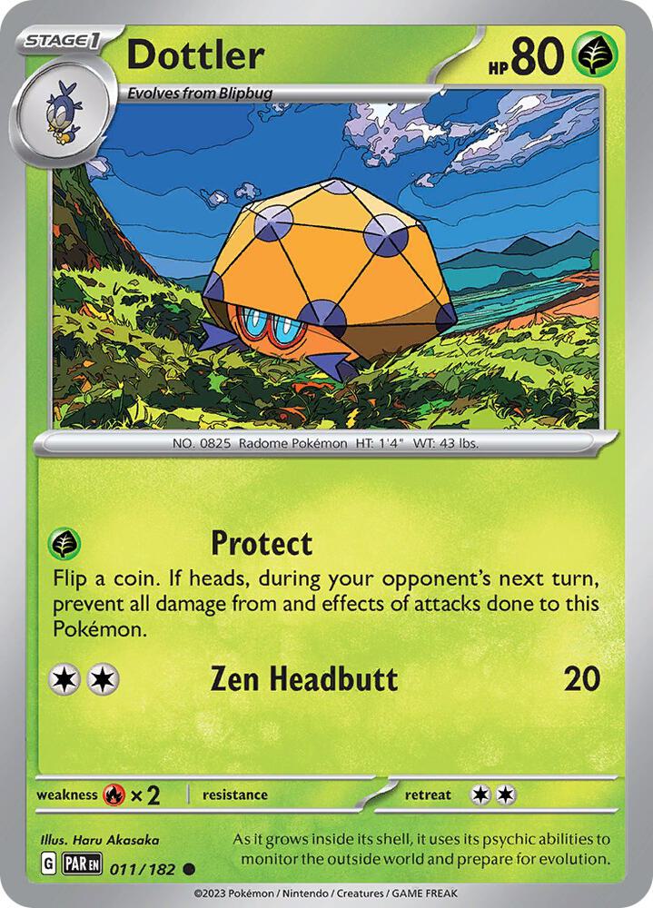 Pokemon Dottler 11/182 Paradox Rift
