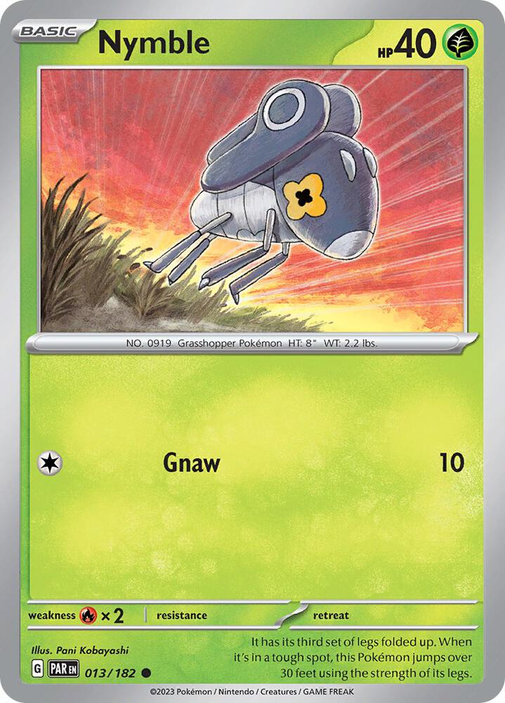 Pokemon Nymble 13/182 Paradox Rift