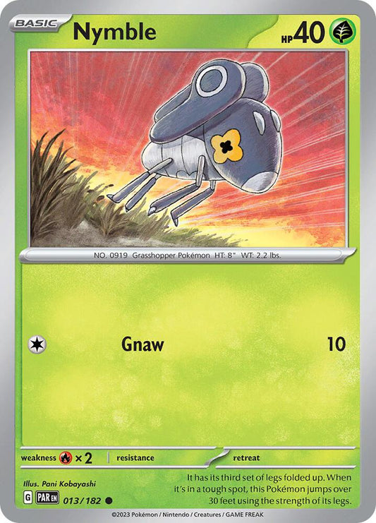 Pokemon Nymble 13/182 Paradox Rift