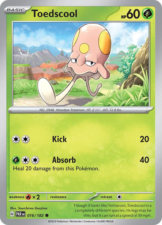 Pokemon Toedscool 16/182 Paradox Rift