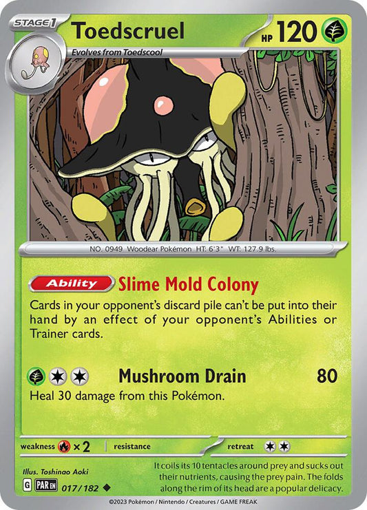 Pokemon Toedscruel 17/182 Paradox Rift