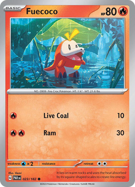 Pokemon Fuecoco 23/182 Paradox Rift