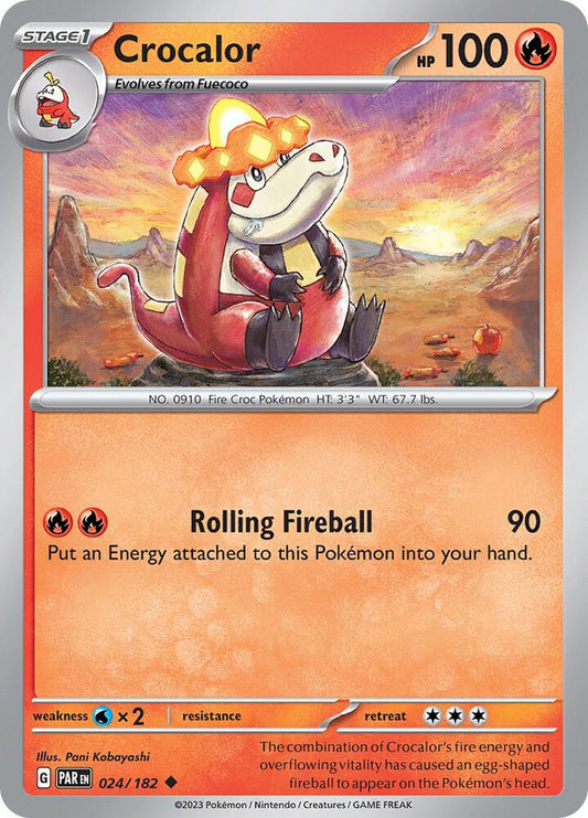 Pokemon Crocalor 24/182 Paradox Rift