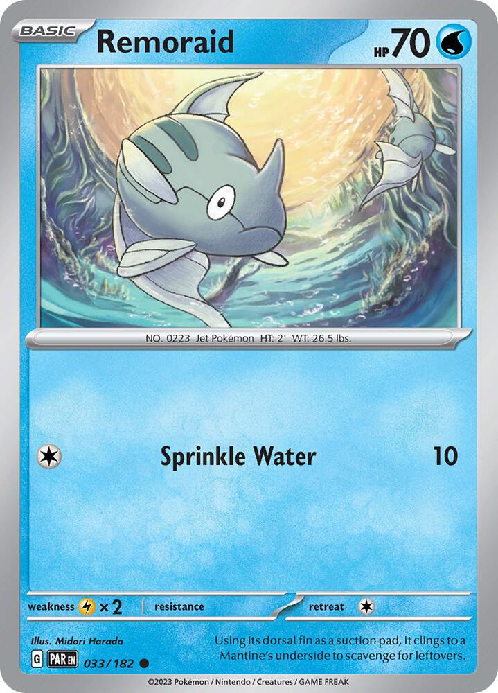 Pokemon Remoraid 33/182 Paradox Rift
