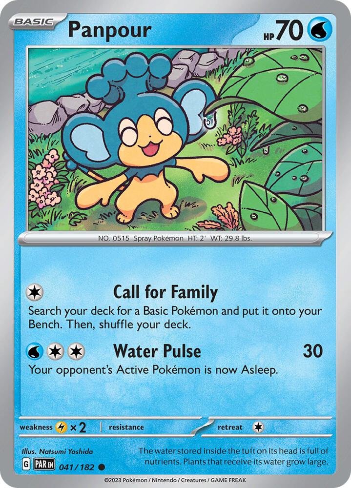 Pokemon Panpour 41/182 Paradox Rift