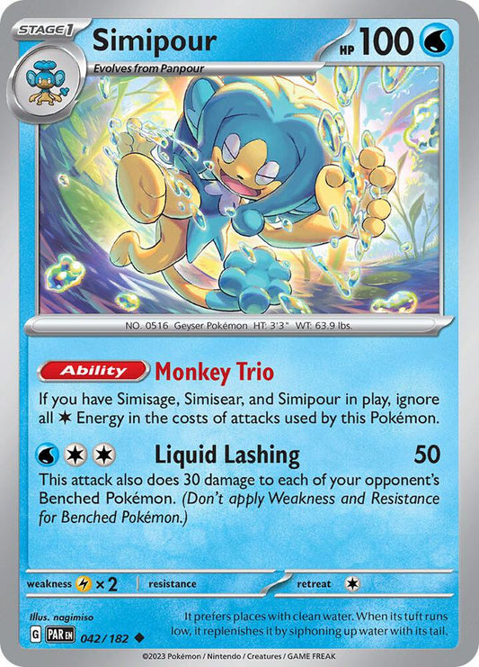 Pokemon Simipour 42/182 Paradox Rift