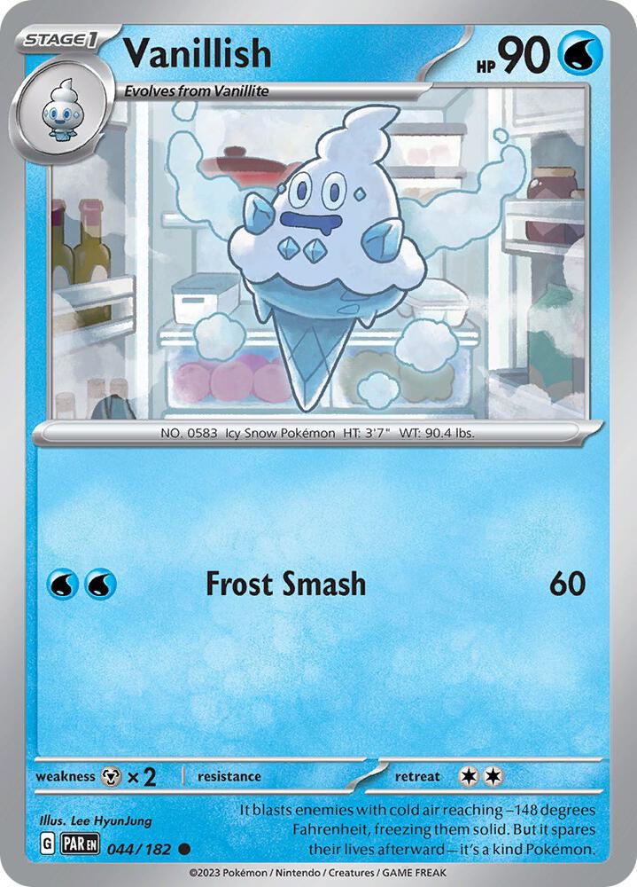 Pokemon Vanillish 44/182 Paradox Rift