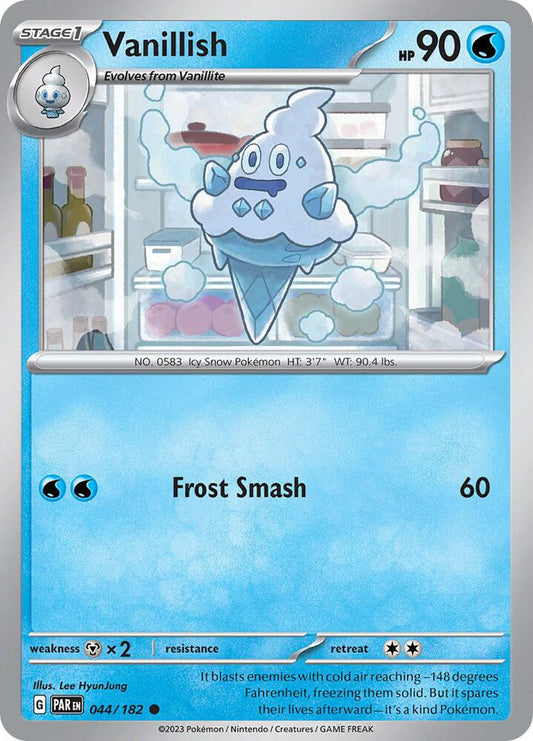 Pokemon Vanillish 44/182 Paradox Rift