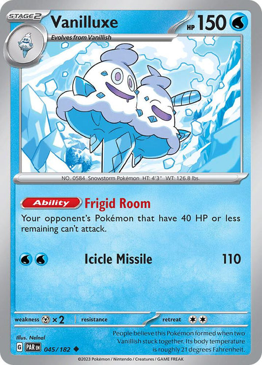 Pokemon Vanilluxe 45/182 Paradox Rift