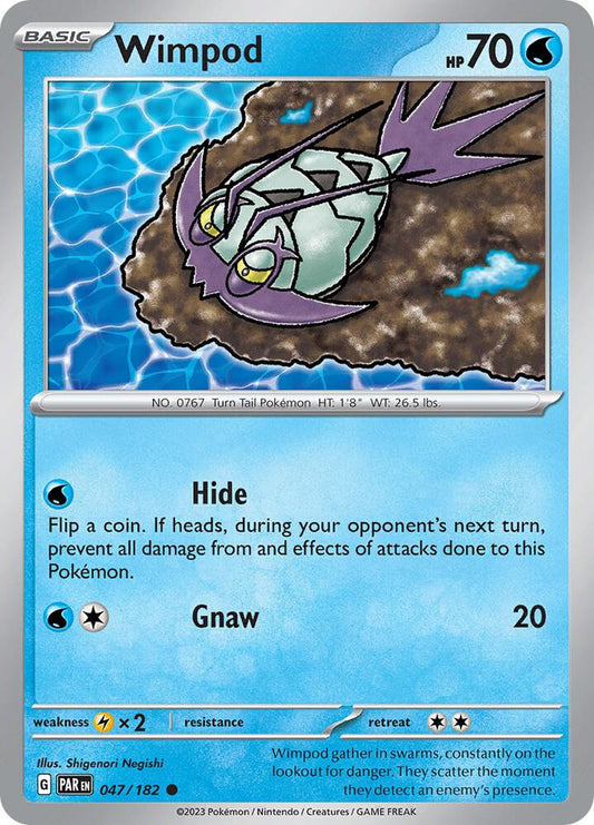 Pokemon Wimpod 47/182 Paradox Rift