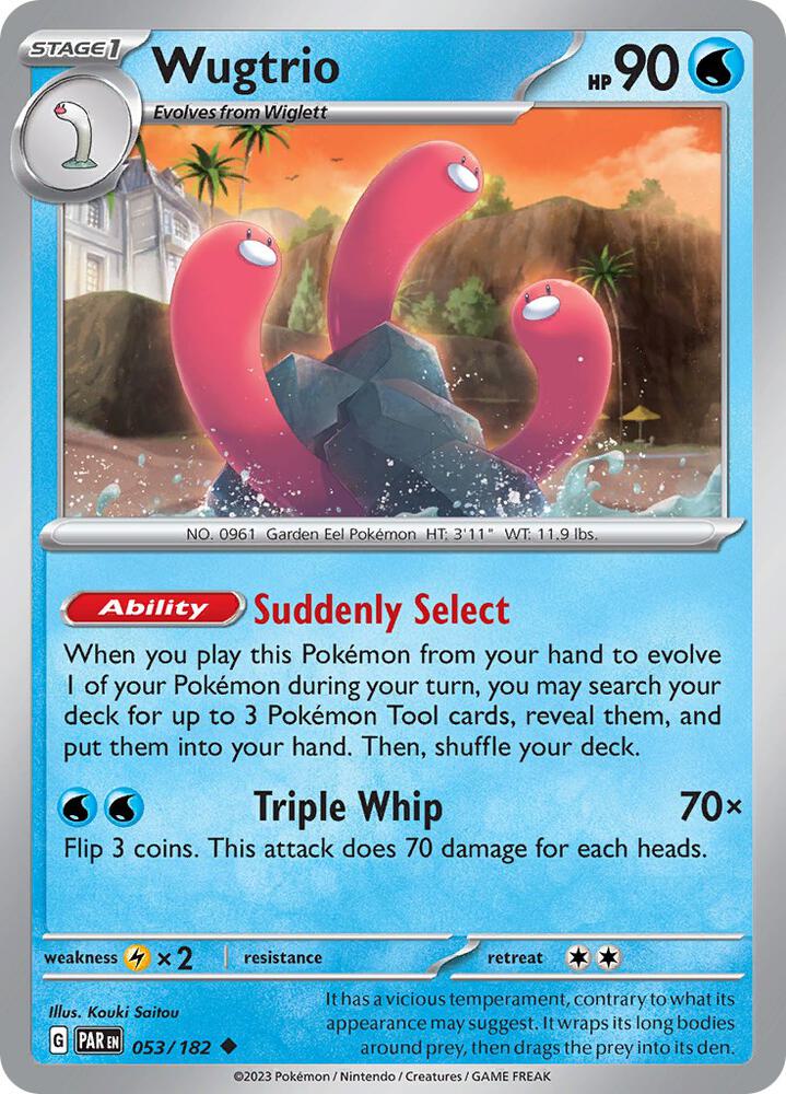 Pokemon Wugtrio 53/182 Paradox Rift