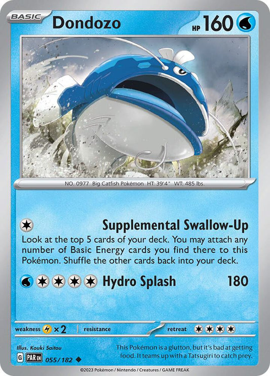 Pokemon Dondozo 55/182 Paradox Rift