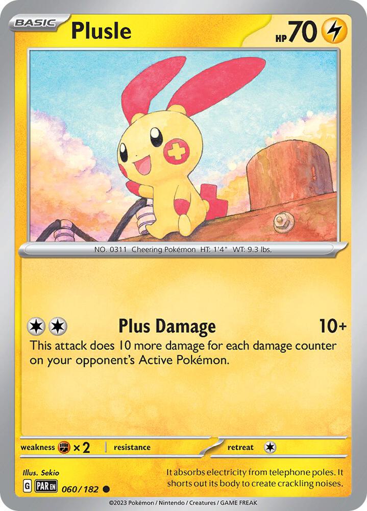 Pokemon Plusle 60/182 Paradox Rift