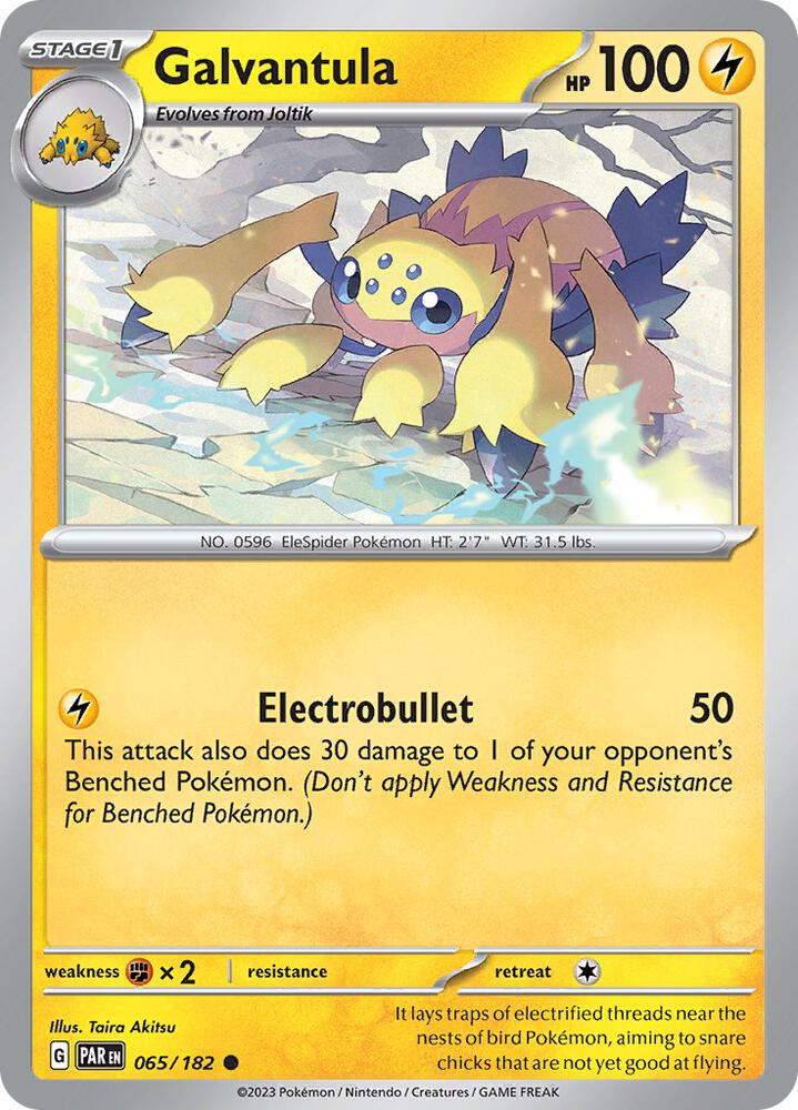 Pokemon Galvantula 65/182 Paradox Rift