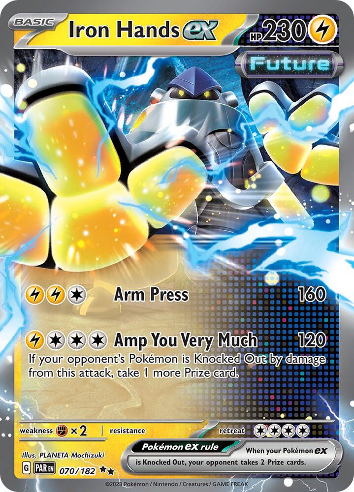 Pokemon Iron Hands ex 70/182 Paradox Rift