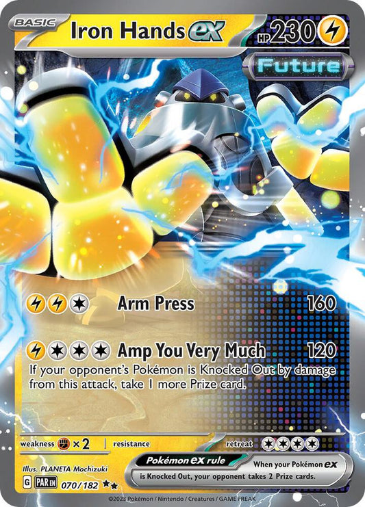 Pokemon Iron Hands ex 70/182 Paradox Rift