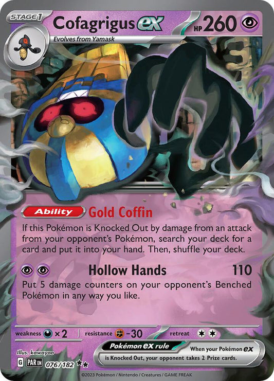 Pokemon Cofagrigus ex 76/182 Paradox Rift